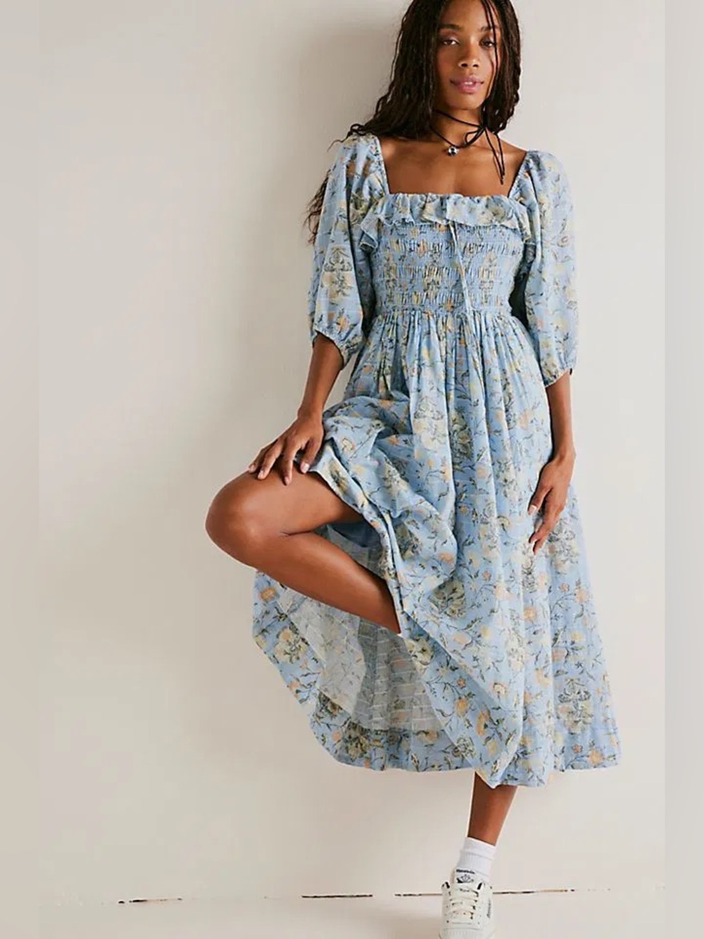 Free People Oasis Printed Midi Dress